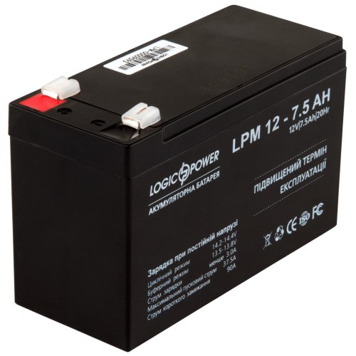 Акумулятор LogicPower AGM LPM 12V 7.5Ah (LP3864)