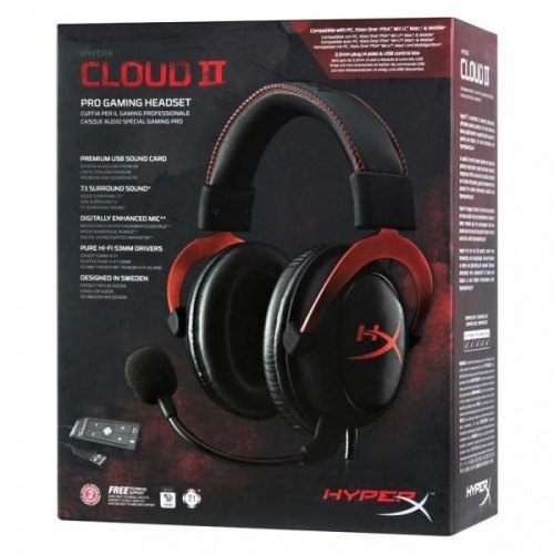 Гарнітура HyperX Cloud II Red (KHX-HSCP-RD)