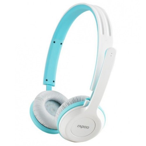 Гарнітура бездротова, Rapoo Wireless Headset H8030 Blue, радіо, USB-нано ресівер, вбуд.мікрофон, провід/безпровід режим до 6 годин