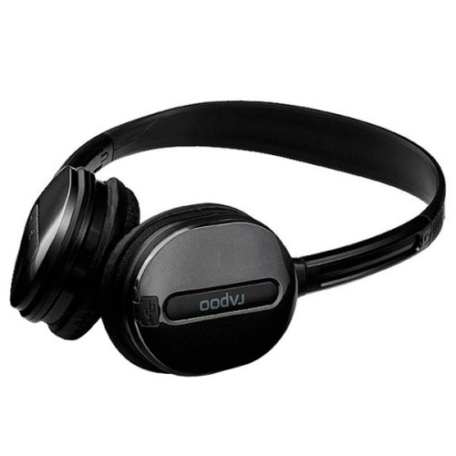 Гарнітура бездротова, Rapoo Wireless Stereo Headset H1030 Black, радіо, USB ресівер, вбуд.мікрофон, провід/безпровід режим до 6 годин