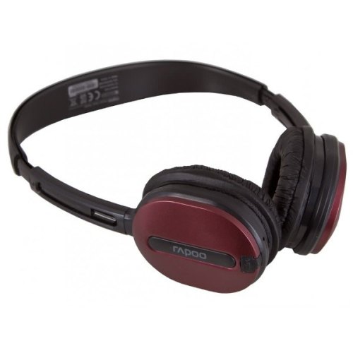 Навушники з мікрофоном (гарнітура), бездротові (bluetooth), Rapoo Wireless Stereo Headset H1030 Red, радіо, USB ресівер,