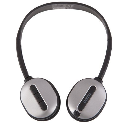 Гарнітура бездротова, Rapoo Wireless Stereo Headset H1030 Silver, радіо, USB ресівер, вбуд.мікрофон, провід/безпровід режим до 6 годин