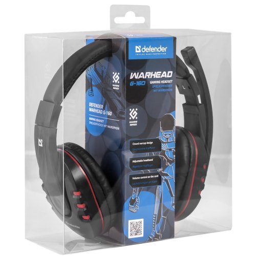 Гарнітура Defender Warhead G-160 Black (64113)