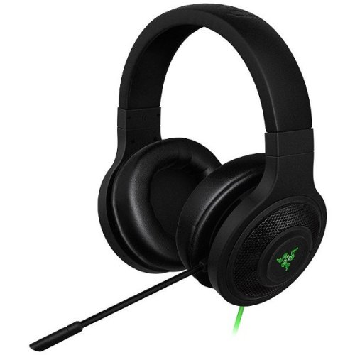 Гарнітура дротова, повнорозмірна, закрита, Razer Kraken USB Essential Black (RZ04-01200100-R3M1), наголовя, Virtual 7.1, шнур 2м, USB звукова карта,