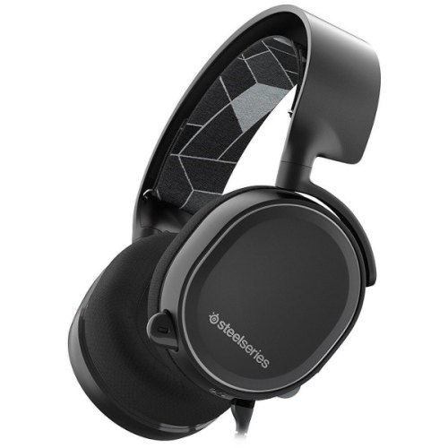 Гарнітура дротова, повнорозмірна, закрита, SteelSeries Arctis 3, black (61433)