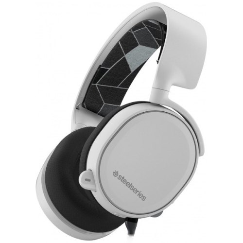 Гарнітура дротова, повнорозмірна, закрита, SteelSeries Arctis 3, white (61434)