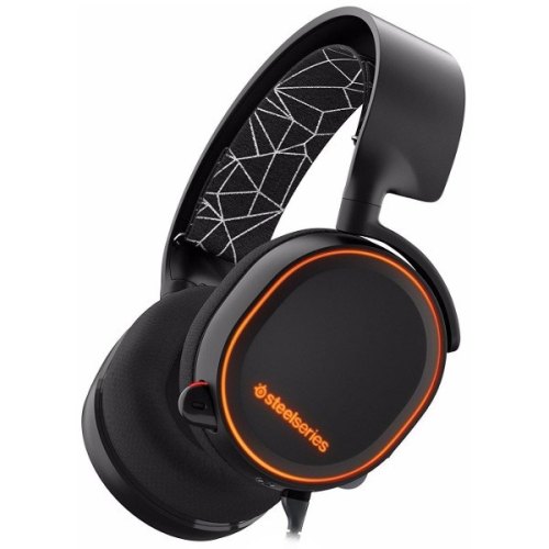 Гарнітура дротова, повнорозмірна, закрита, SteelSeries Arctis 5, black (61443)