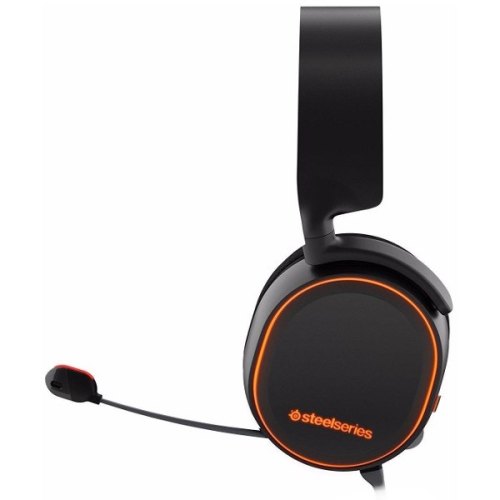 Гарнітура дротова, повнорозмірна, закрита, SteelSeries Arctis 5, black (61443)