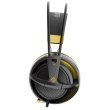 Гарнітура дротова, повнорозмірна, закрита, SteelSeries Siberia 200 Alchemy Gold (51134), наголовя, стерео, шнур 1.8м, 2х3.5мм mini jack, ігрова