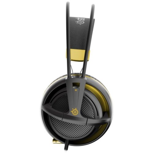 Гарнітура дротова, повнорозмірна, закрита, SteelSeries Siberia 200 Alchemy Gold (51134), наголовя, стерео, шнур 1.8м, 2х3.5мм mini jack, ігрова