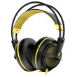 Гарнітура дротова, повнорозмірна, закрита, SteelSeries Siberia 200 Proton Yellow (51138), наголовя, стерео, шнур 1.8м, 2х3.5мм mini jack, ігрова