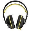 Гарнітура дротова, повнорозмірна, закрита, SteelSeries Siberia 200 Proton Yellow (51138), наголовя, стерео, шнур 1.8м, 2х3.5мм mini jack, ігрова