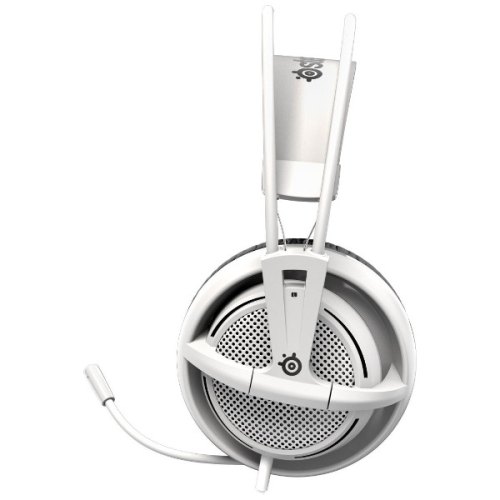 Гарнітура дротова, повнорозмірна, закрита, SteelSeries Siberia 200 White (51132), наголовя, стерео, шнур 1.8м, 2х3.5мм mini jack, ігрова