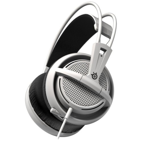 Гарнітура дротова, повнорозмірна, закрита, SteelSeries Siberia 200 White (51132), наголовя, стерео, шнур 1.8м, 2х3.5мм mini jack, ігрова