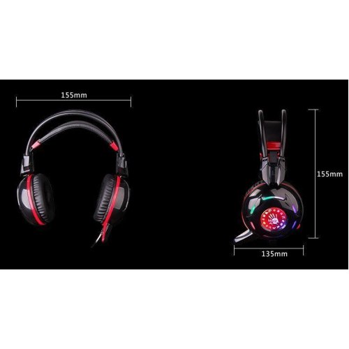 Гарнітура Bloody G300 (Black+Red)