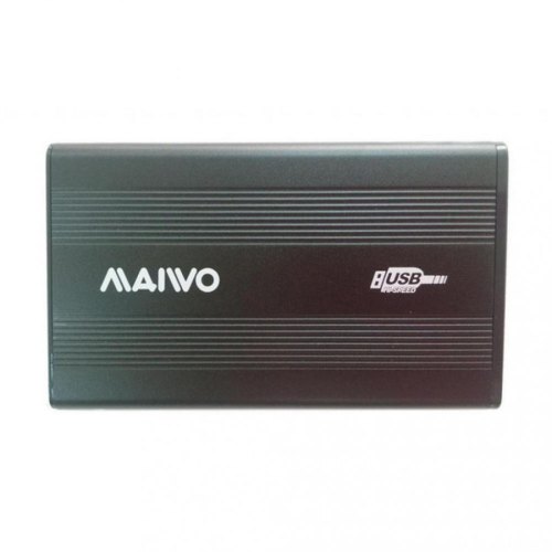 Зовнішня кишеня 2,5, Maiwo (K2501A-U2S black), SATA, USB2.0 на винтах алюм. черн.