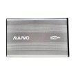 Зовнішня кишеня 2,5, Maiwo (K2501A-U2S silver), SATA, USB2.0 на винтах алюм. серебр.