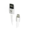 Кабель 2E USB 2.0 MicroUSB Data/Charge Dual Metal 1m, Silver