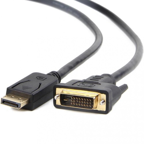 Кабель DisplayPort - DVI, 100см, Cablexpert (CC-DPM-DVIM-1M), позолочені конектори, 1м