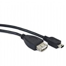 Кабель Cablexpert USB OTG AF-MiniBM 0.15м. (A-OTG-AFBM-002)