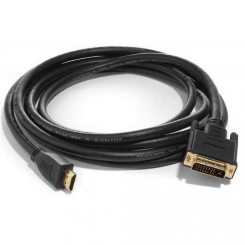 Кабель HDMI - DVI, 300см, Atcom (3810), з 2-ма феритами, чорний, пакет, 3м