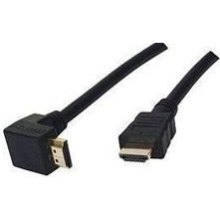 Кабель HDMI - HDMI 90°, 180см, Gembird (CC-HDMI490-6), v1.4, позолочені конектори, пакет, 1.8м