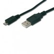 Кабель Digitus USB 2.0 (AM/microB) 1.8 м Black (AK-300127-018-S)