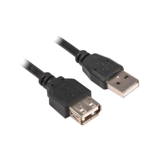 Кабель USB A (папа) to USB B (мама), 150см, YT (4429), AM/AF USB2.0, чорний, 1.5м