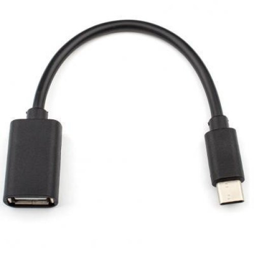 Кабель USB Atcom (14716), USB 2.0 AF -> Type-C OTG, пакет, довжина 0,1 м.