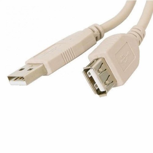 Кабель USB-подовжувач AMAF, 300см, Atcom (USB2-AMAF-3m), USB2.0, білий, 3м