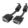 Кабель VGA - VGA, 1500см, Cablexpert (CC-PPVGA-15M-B), HD15M/HD15M, з 2-ма феритами, 15м