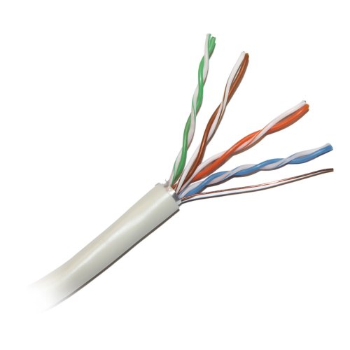 Кабель вита пара FTP, 305м, LogicPower (CAT5e-FTP-CCA-0,51), 0.51мм, біметал для наружки з тросом