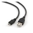 Кабель USB2.0 A Micro USB - B 5pin, Gembird (CCP-mUSB2-AMBM-0.3м.) Black , 0.3м , Чорний
