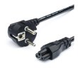 Кабель силовий IEC/C5 to CEE 7/7 (євровилка), 150см/0.75мм, YT (341), до БЖ ноутбука 120-250В, 50/60Гц, OEM Q25, чорний, 1.5м