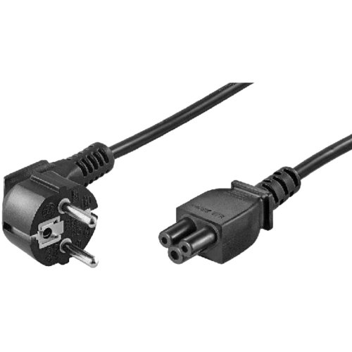 Кабель живлення Atcom (10119)  IEC/C5 to CEE 7/7 (євровилка), 180см/0.75мм, до БЖ ноутбука, 120-250В, 50/60Гц, чорний