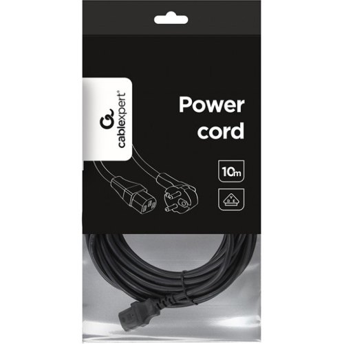 Силовий каблеь CEE7/17-C13, длина 10 м, VDE, 3*1 мм кв.