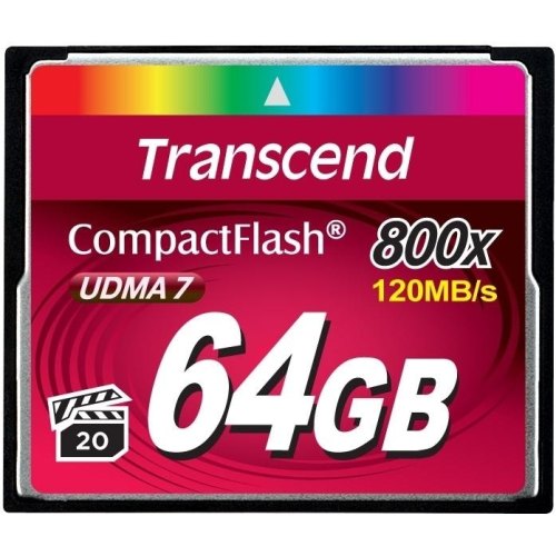 Transcend 64 GB 800X CompactFlash Card TS64GCF800