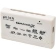 Картрідер зовнішній, Grand-X multi All-in-One 64Gb to 2Tb SDXC (CRX05Black), чорний, USB 2.0