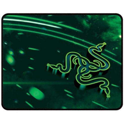 Килимок ігровий, Razer Goliathus Cosmic Small Speed (RZ02-01910100-R3M1), 355х444х3, тканина на гумовій основі, чорний з зеленим малюнком