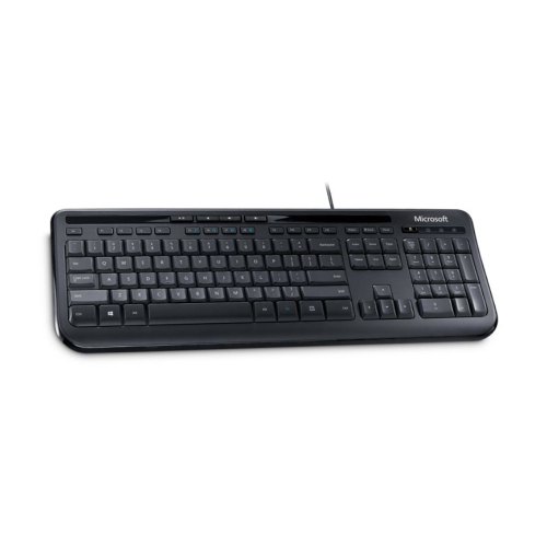 Клавіатура дротова, Microsoft Wired Keyboard 600 USB Black Ru