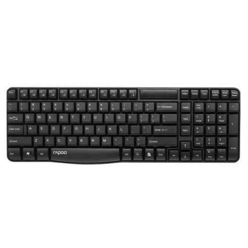 Клавіатура бездротова, Rapoo E1050  Black, класична, бездротова, USB