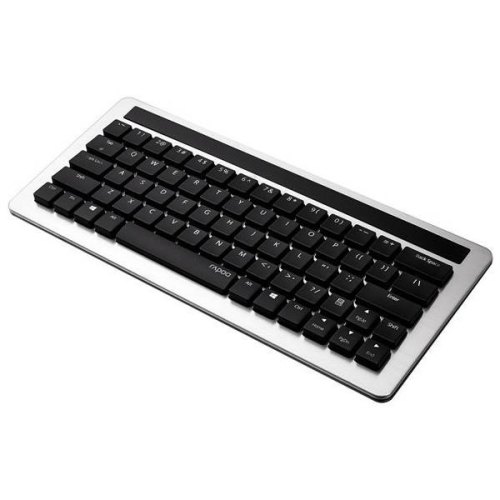 Клавіатура бездротова, Rapoo KX  Black Led White радіо+USB, компактна, механічна, 66 клавіш, вбуд. аккум., USB-нано