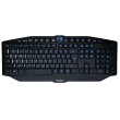 Клавіатура дротова ігрова, Zalman (ZM-K400G USB Black), мультимедійна, ножнична розкладка, 5+7дод. програмованих клавіш, Black, Blue LED