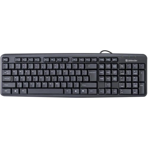 Клавіатура дротова, Defender Element HB-520 B, USB, чорна