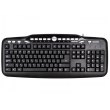 Клавіатура дротова, Greenwave Multimedia 311 USB Black (R0014011), стандартна, ножнична розкладка клавіш, 18 клавіш швидкого доступу, BOX