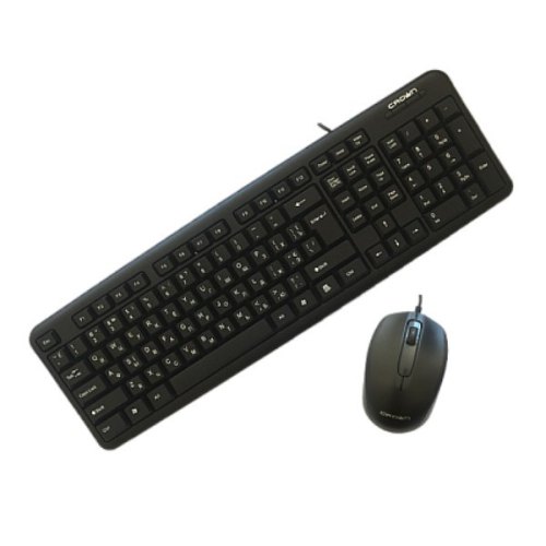 Комплект дротовий (клавіатура+мишка), Crown CMMK-911 Black