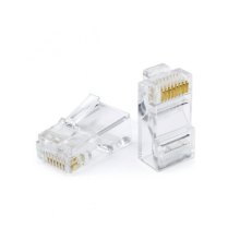 Конектор RJ45, Atcom (8Р8С-Р-С5 / P88U-C5E), фасовка 100шт в пакете