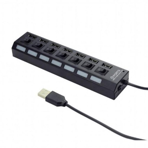 Концентратор USB, Gembird (UHB-U2P7-03), 7xUSB 2.0, з БЖ