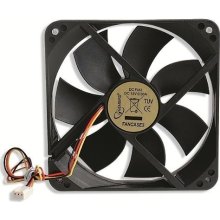 Кулер для корпусу, Gembird FANCASE3 120 см, 3pin; Габарити (мм): 120x120x25; максимальні оберти (об/хв): 2100