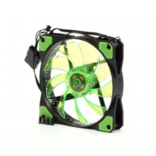 Кулер ProLogix 120*120*25 32 Green LED 3+4pin (PLF-SB120G4) BOX